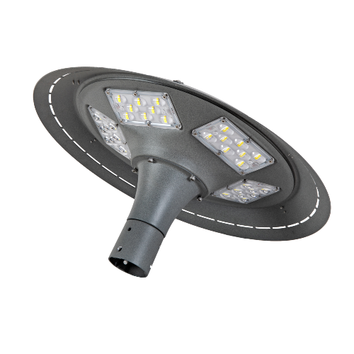 20W paaltop-tuinlamp op zonne-energie