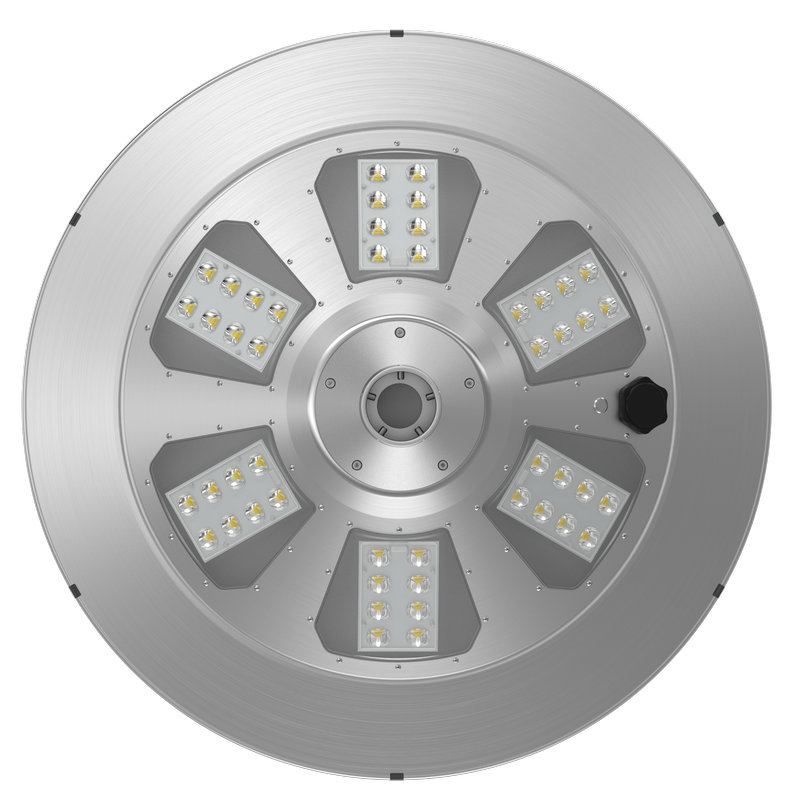 80W paaltop-tuinlamp op zonne-energie