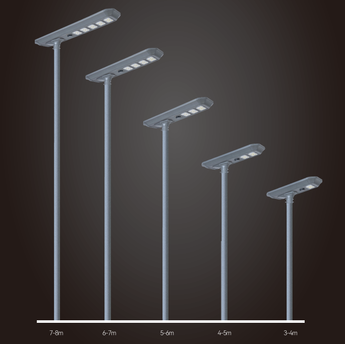 50w all in one solar street light